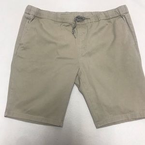 OTB khaki men’s drawstring shorts size XXL